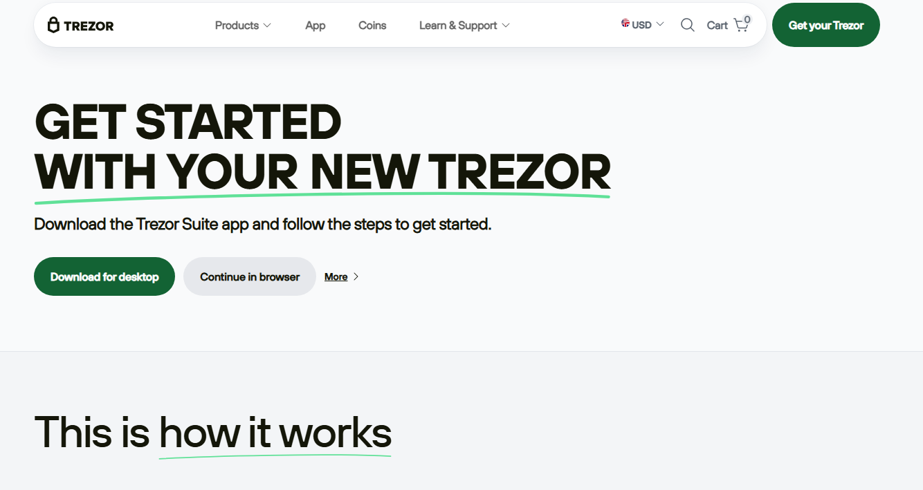 Trezor banner
